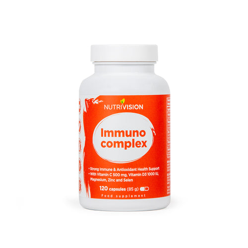 Nutri Vision Immuno complex z vitaminom C, vitaminom D3, magnezijem, cinkom in selenom 